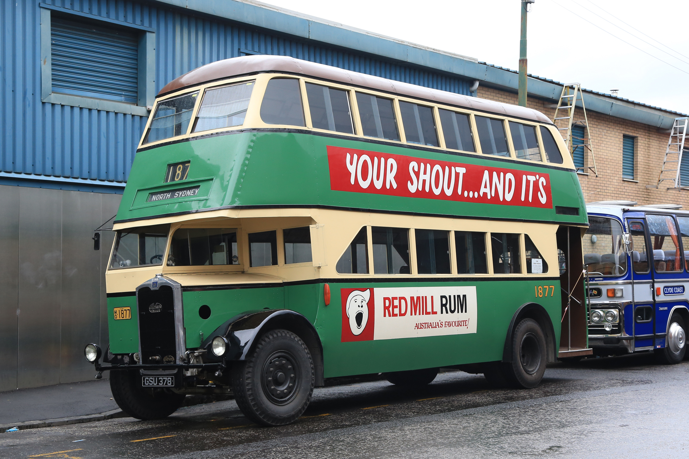 With a chassis built by Albion in Glasgow, this repatriated 1947 Commonwealth Engineering bodied Sydney double-decker is typical of Australian buses of that era. The body shaping makes for some cramped seating on the upper deck