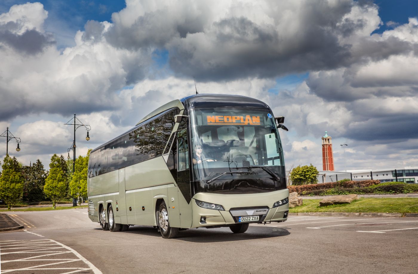 Neoplan Tourliner P20 tri-axle with MAN D26 510bhp engine and ZF TraXon automated gearbox