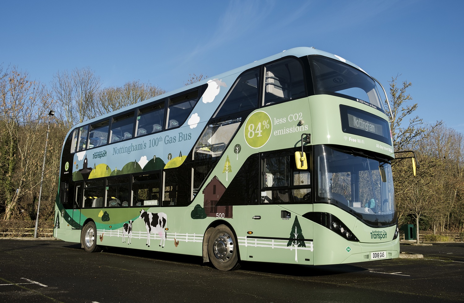 Half-decade of gas buses marked