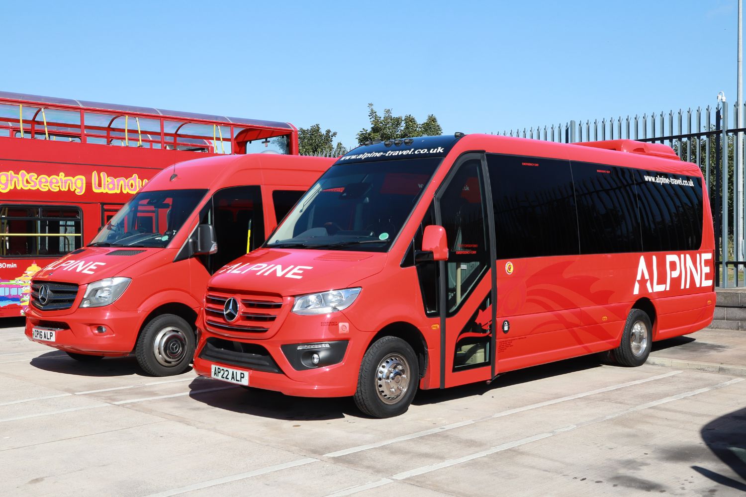 The latest addition to the Alpine Travel fleet is this Mercedes-Benz Sprinter to a high specification from Noones