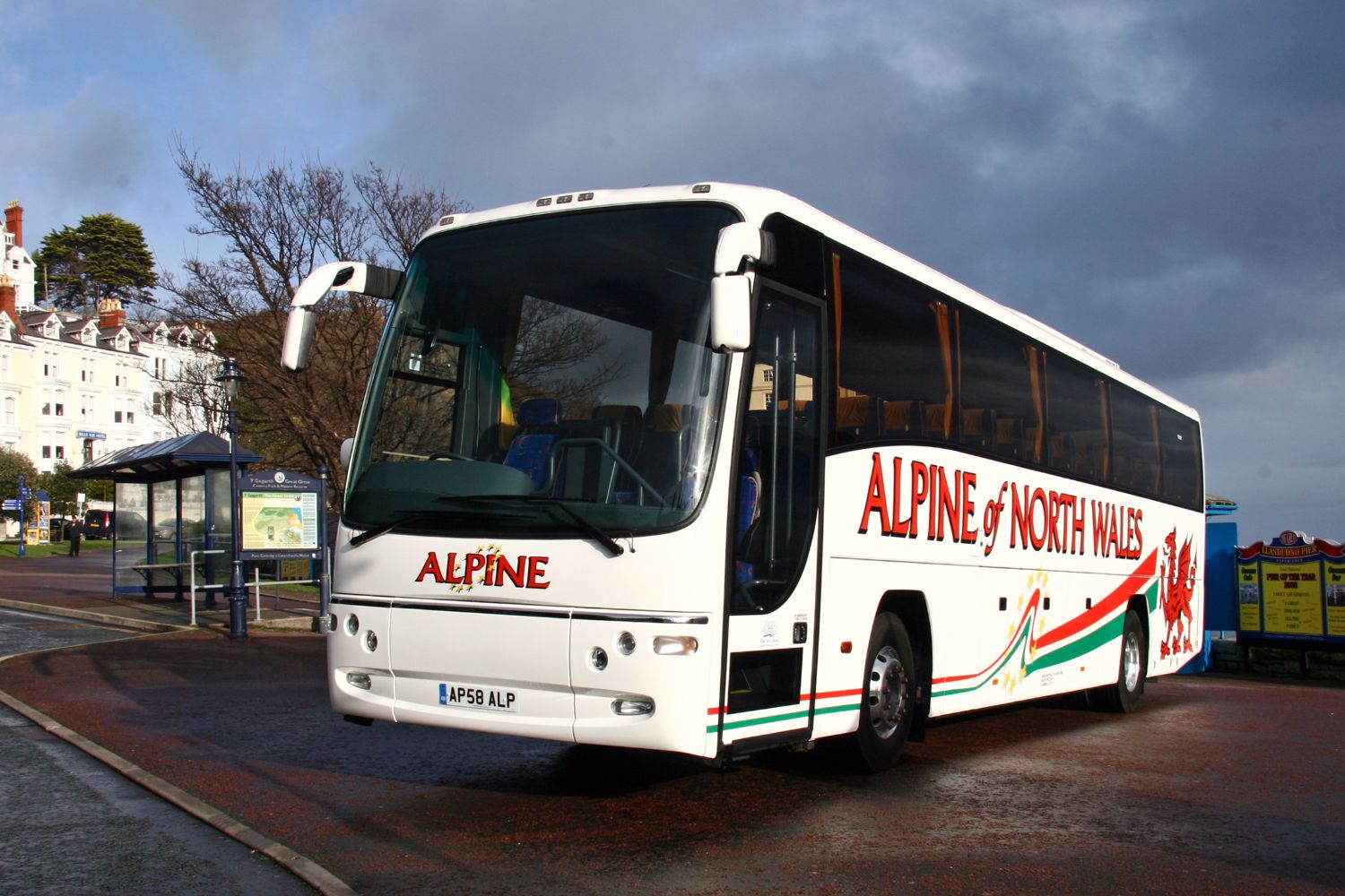 The first Plaxton Panther bodied Volvo B9R to enter service in the UK