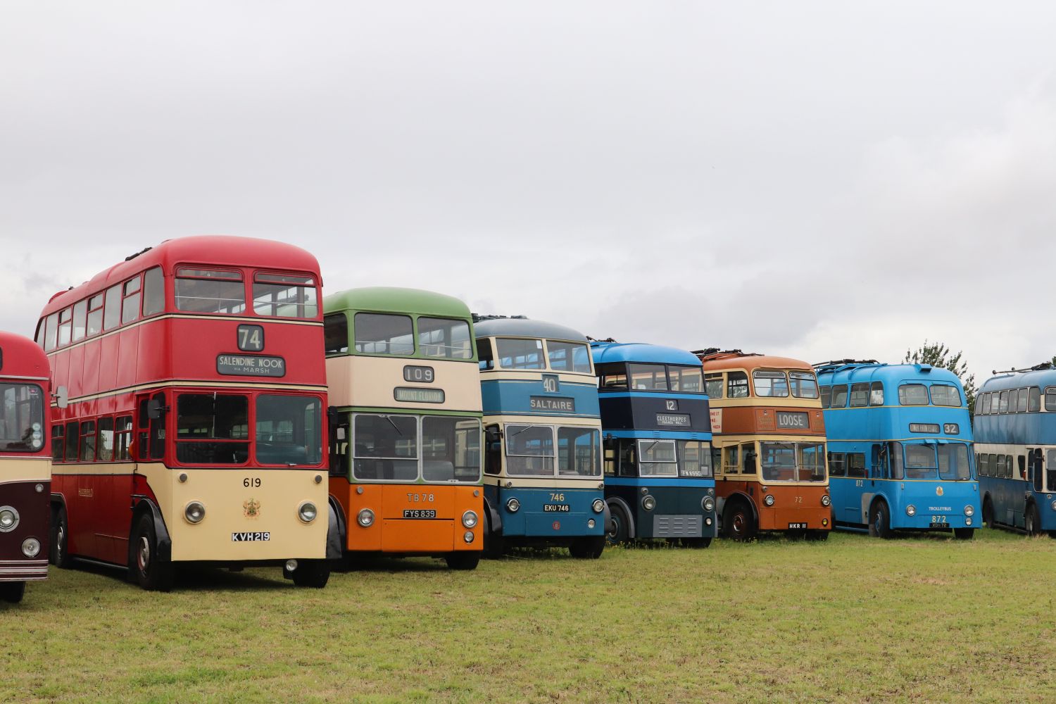 Not all of the trolleybuses at Sandtoft can be in service at the same time, there are usually three running with regular changes during the day to give those visiting more variety. Here are some of those not in service on the day