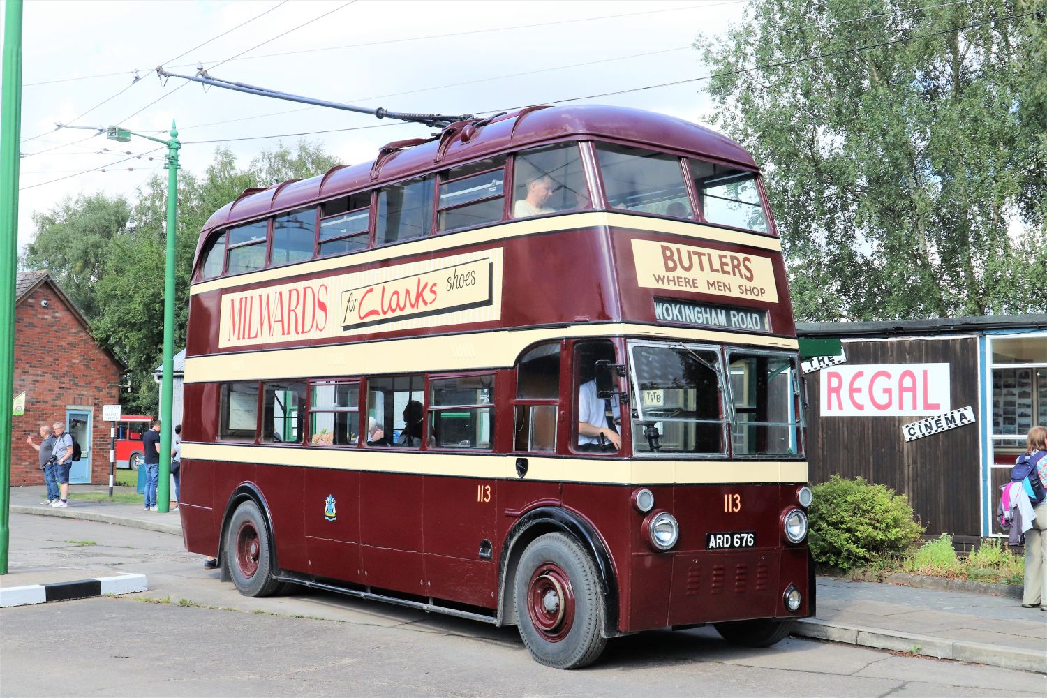 Originally purchased to replace trams, this Park Royal highbridge bodied AEC661T is said to have been the first trolleybus to be privately preserved and a significant vehicle in the history of trolleybus preservation. It served with Reading from 1939 to 1961
