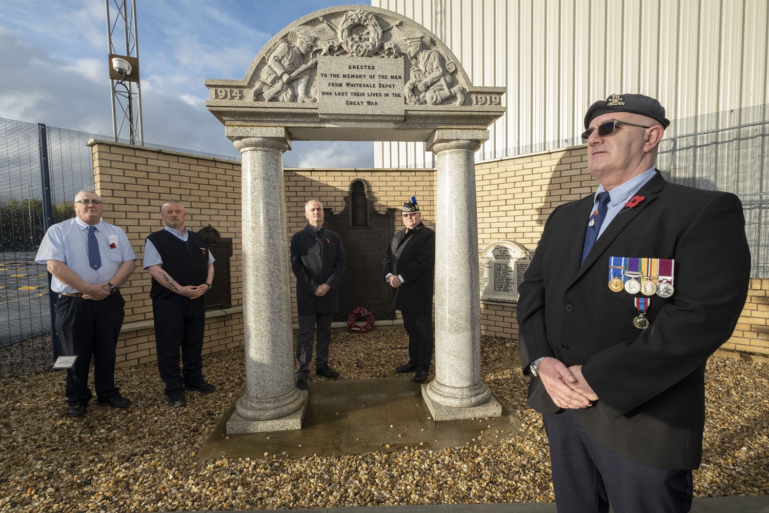 First Glasgow unveils war memorial garden