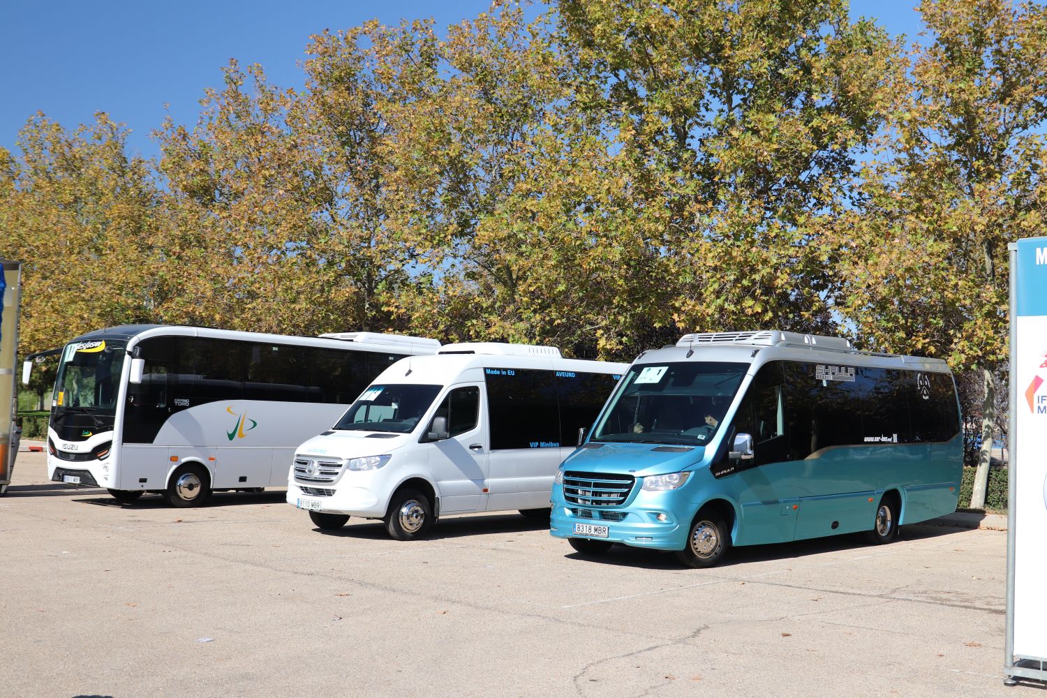 Minibuses line up for Minibus Euro Test