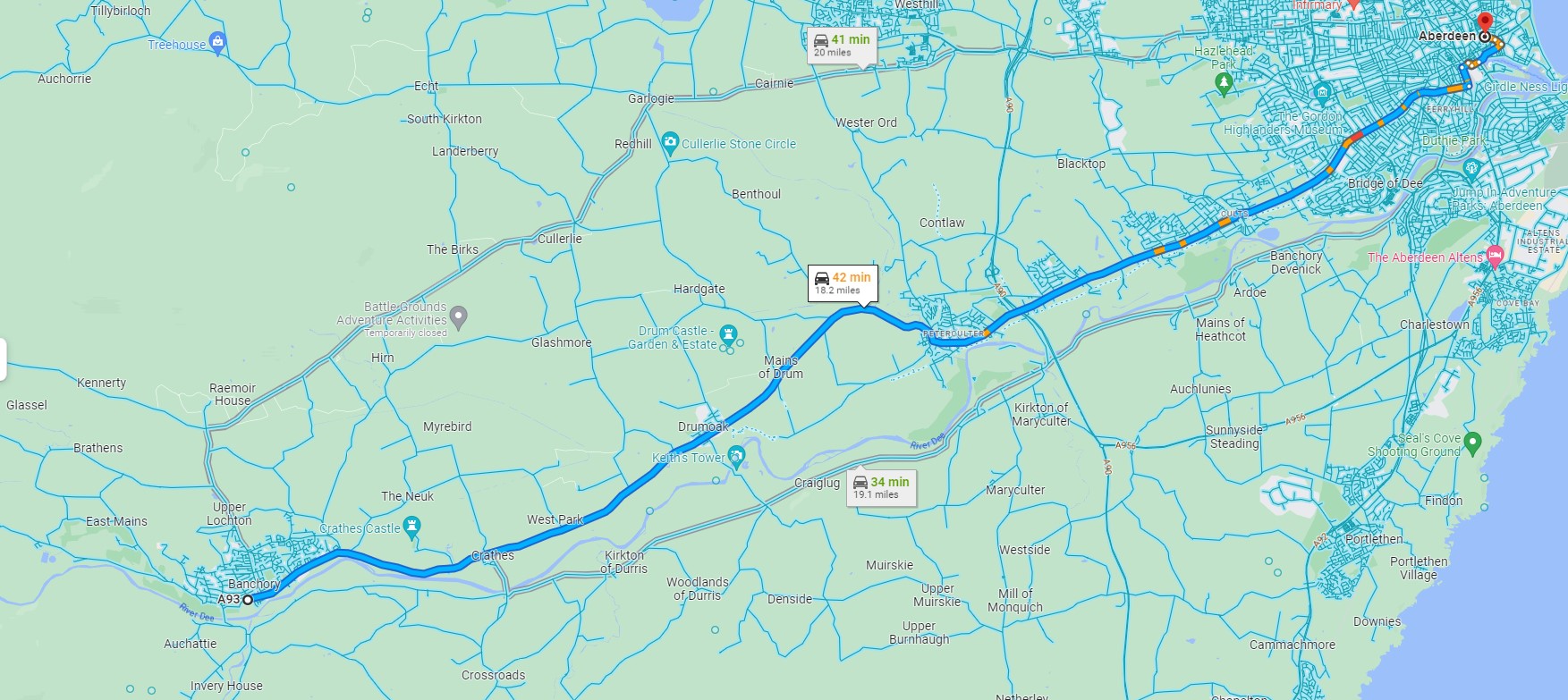 Bus lanes on Aberdeenshire corridor considered