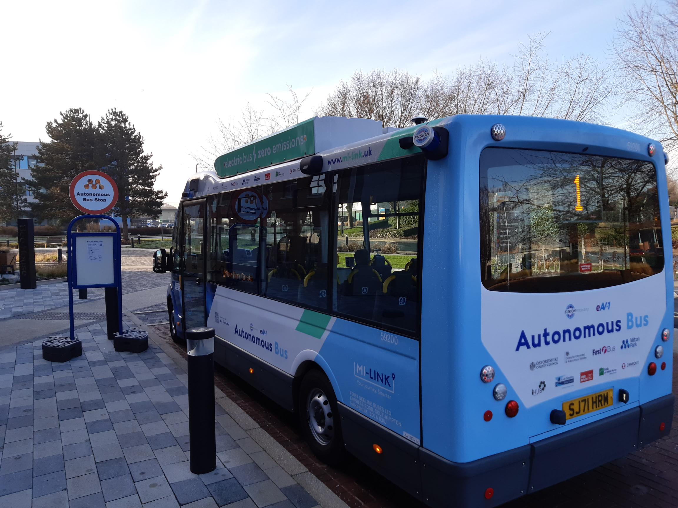 Autonomous, zero-emission bus service goes live in Oxfordshire