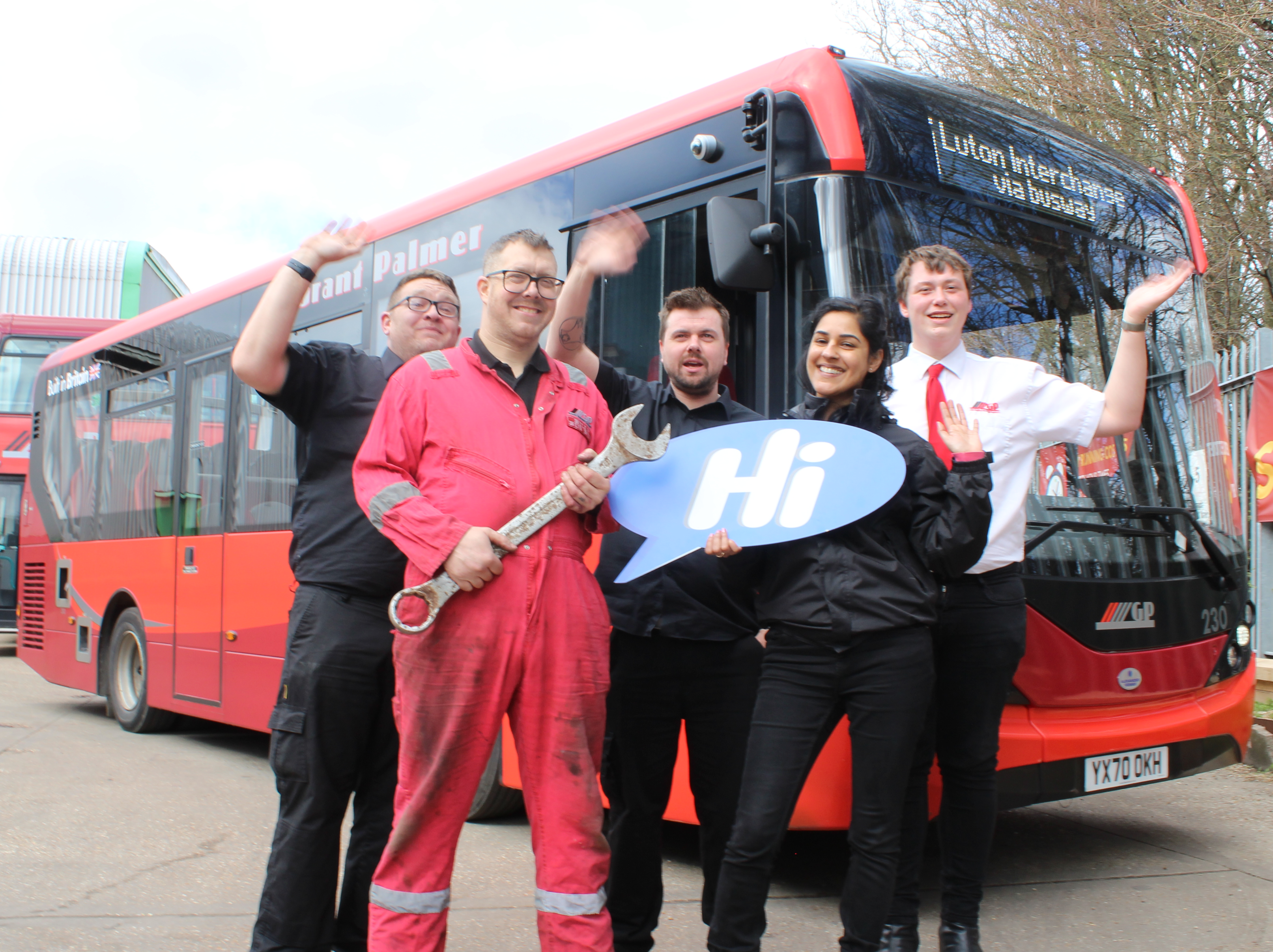 Grant Palmer celebrates year of busway service