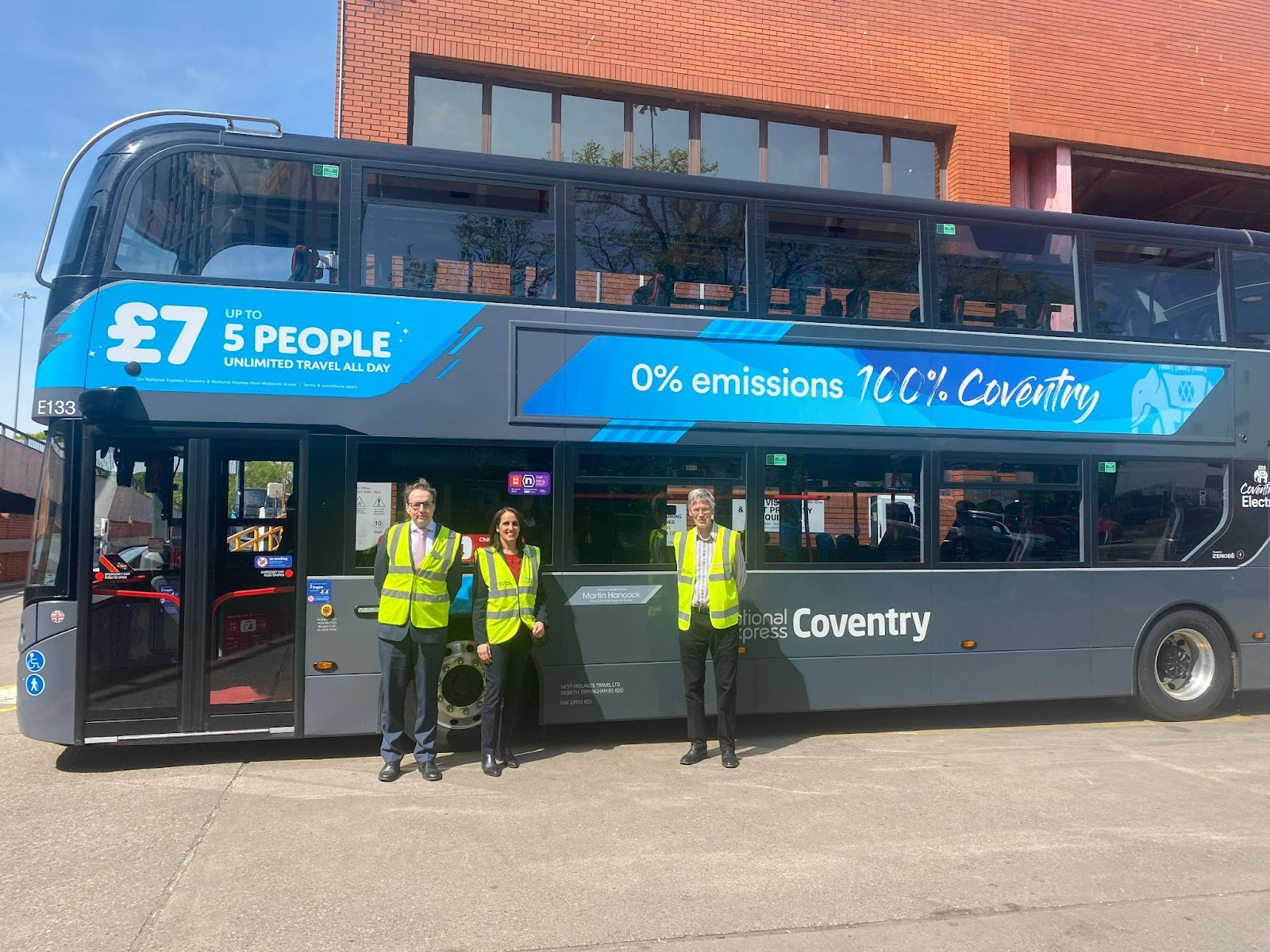 Martin Hancock honoured in electric bus naming