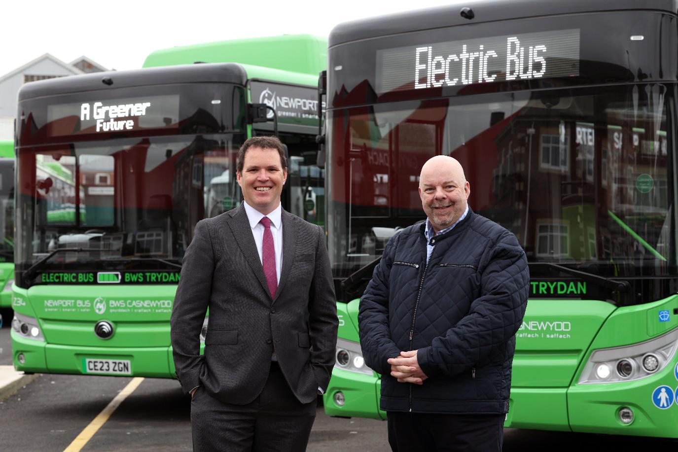 Newport presents new electric Yutongs to Minister