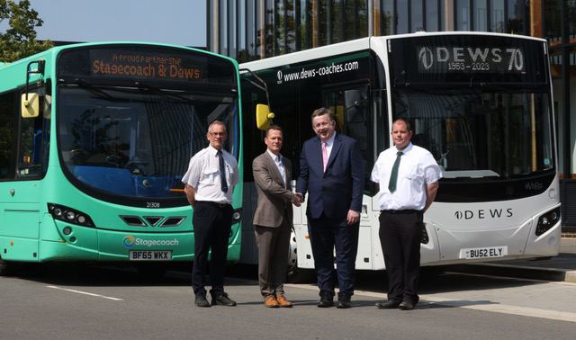 Dews Coaches running route on Stagecoach’s behalf