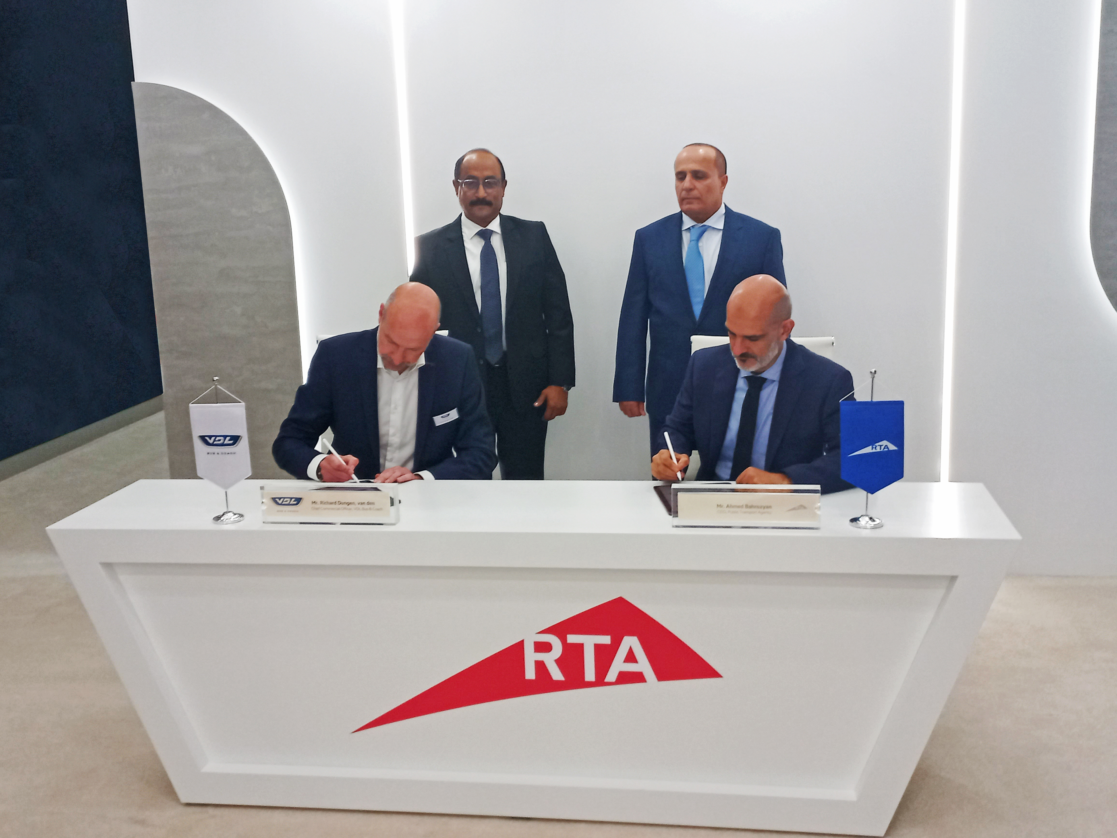 VDL signs zero-emission MOU with RTA