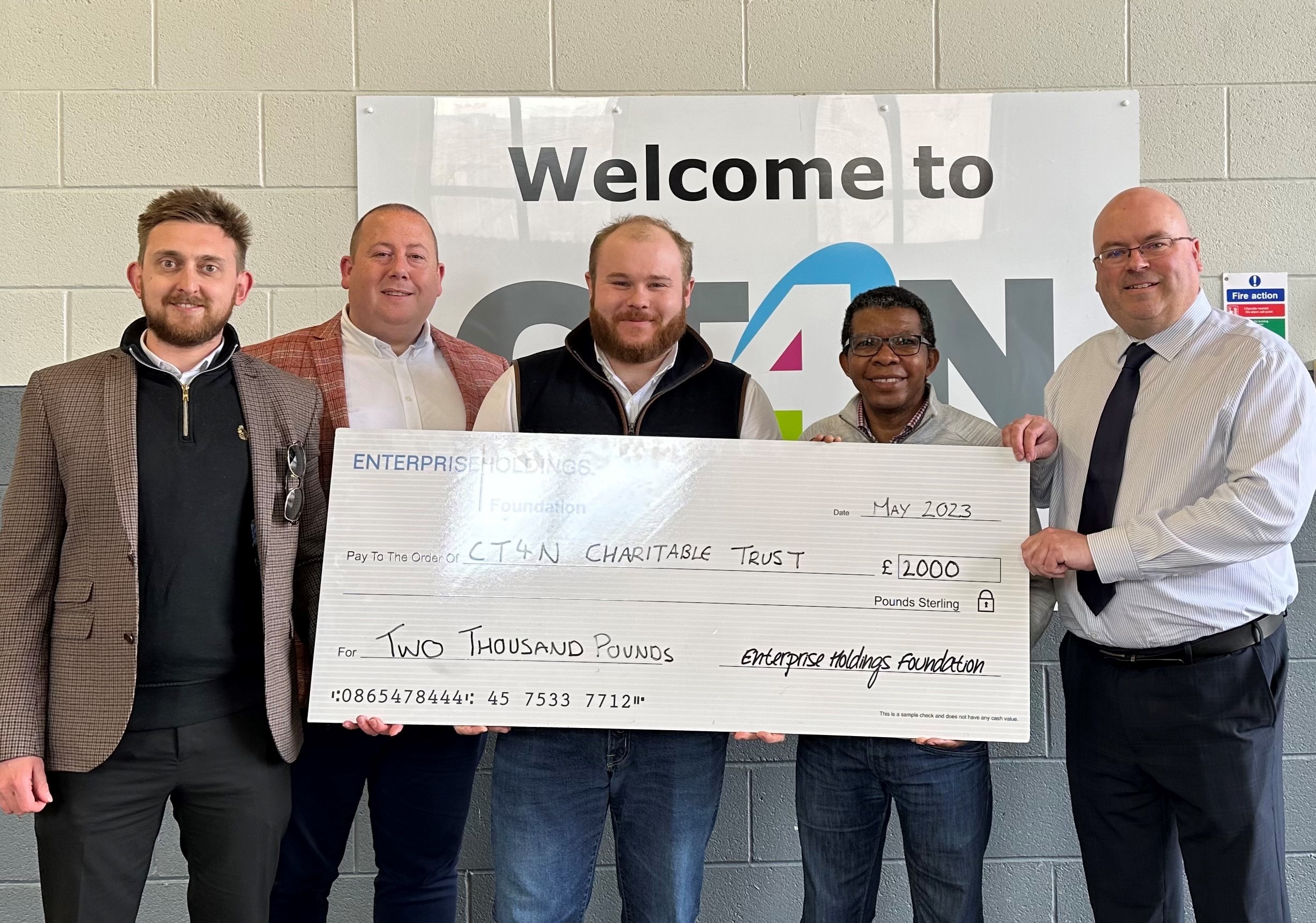 Car rental company donates to CT4N