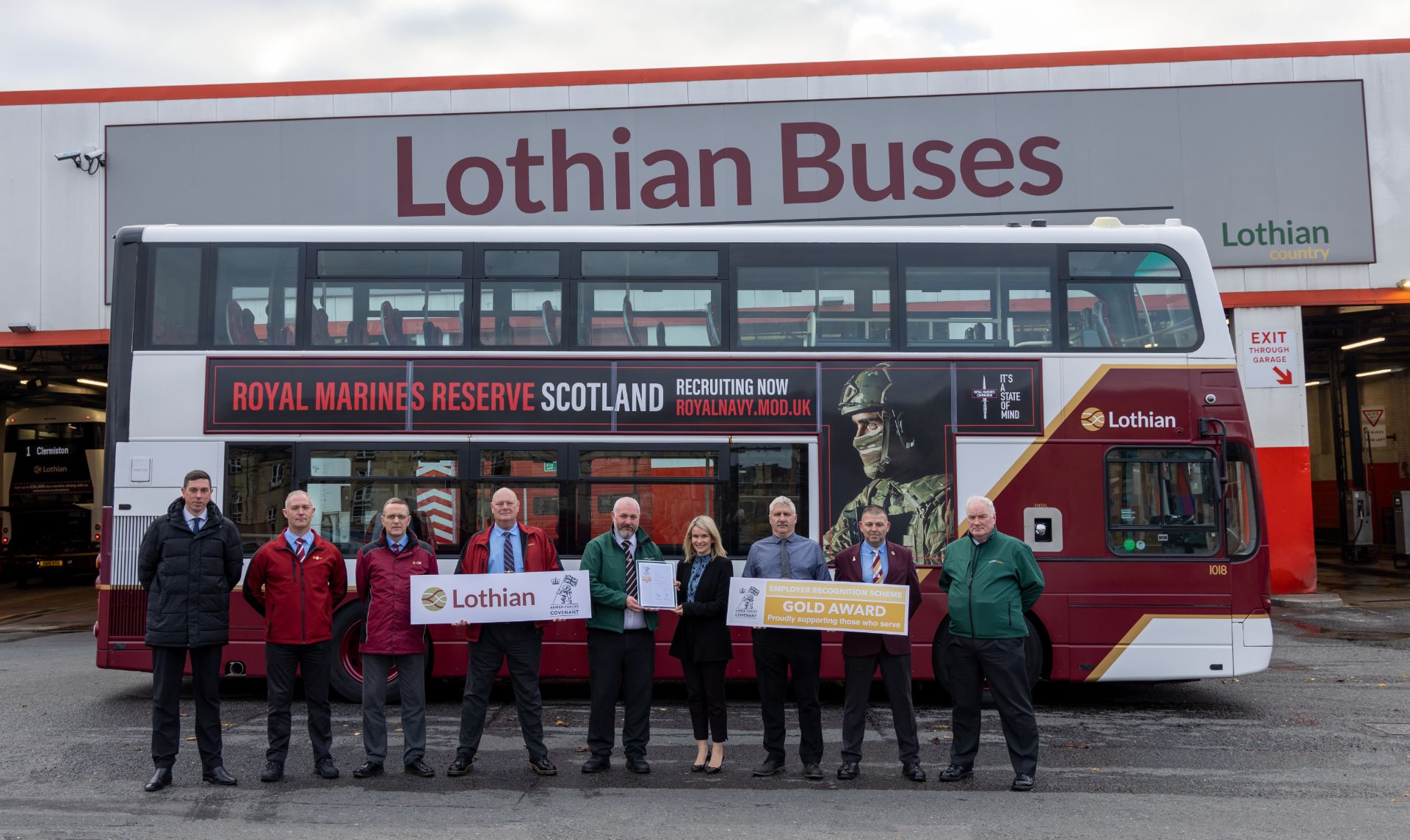 Lothian Buses scoops armed forces award