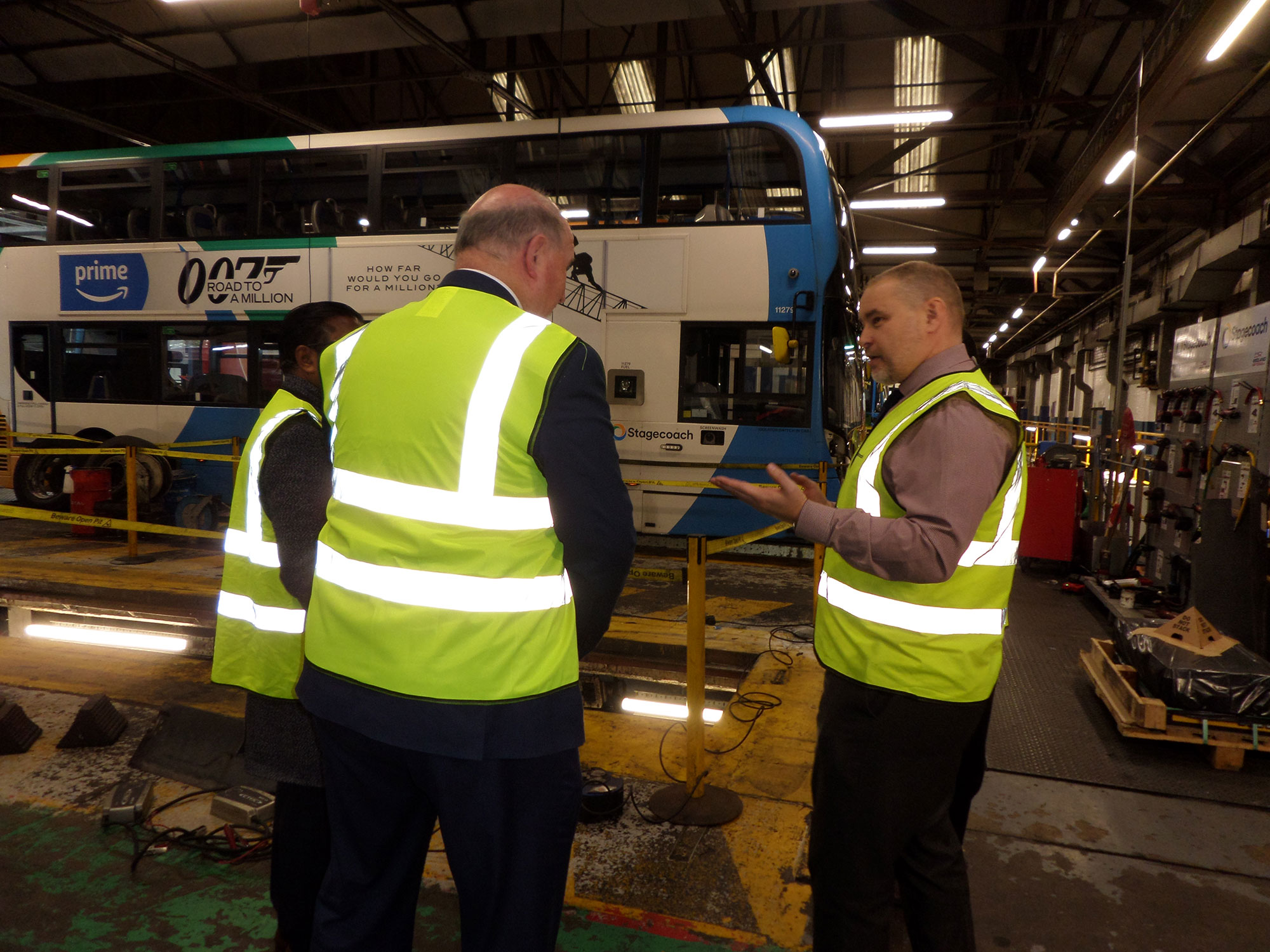 Behind the Buses in Bedford event held by Stagecoach East