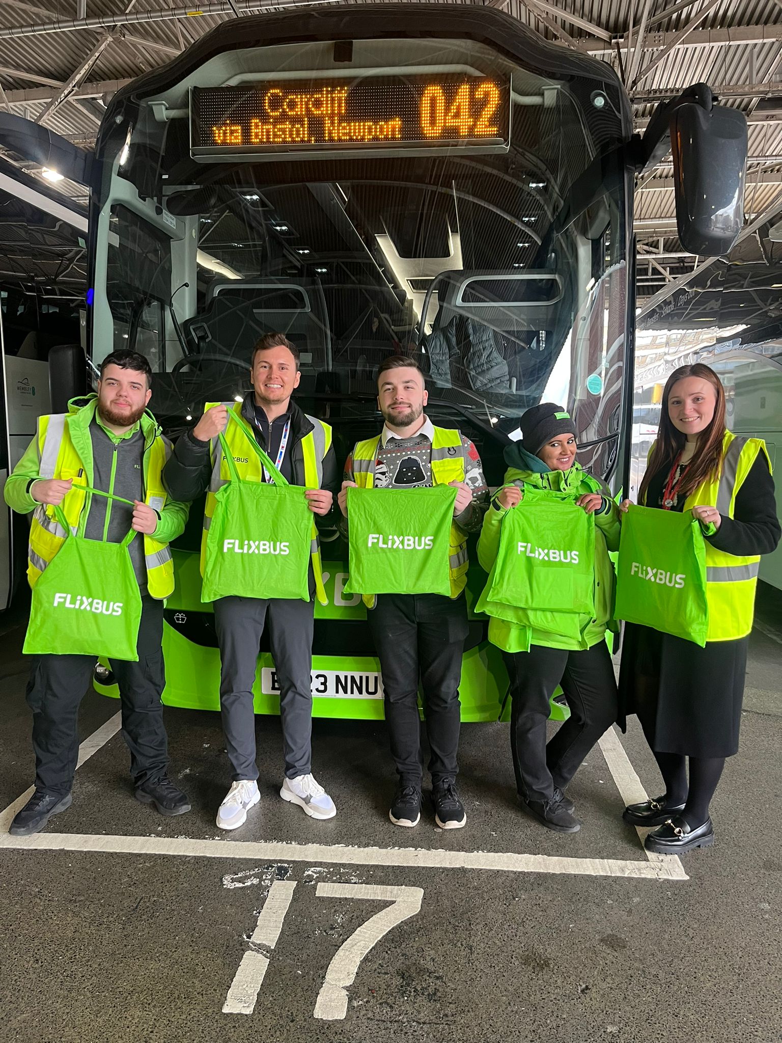 FlixBus gives drivers festive treats