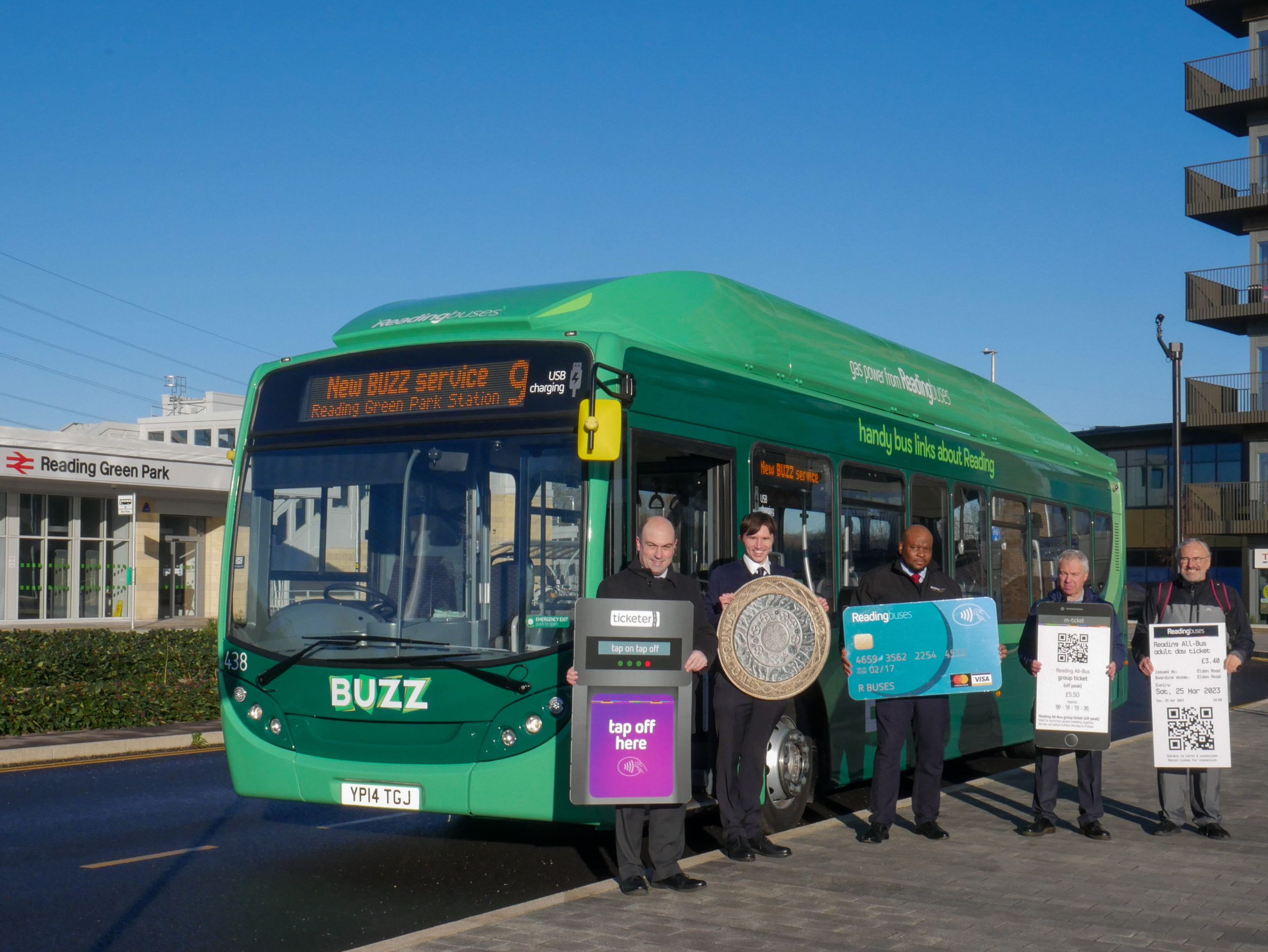 Reading runs gas buses on new-look route