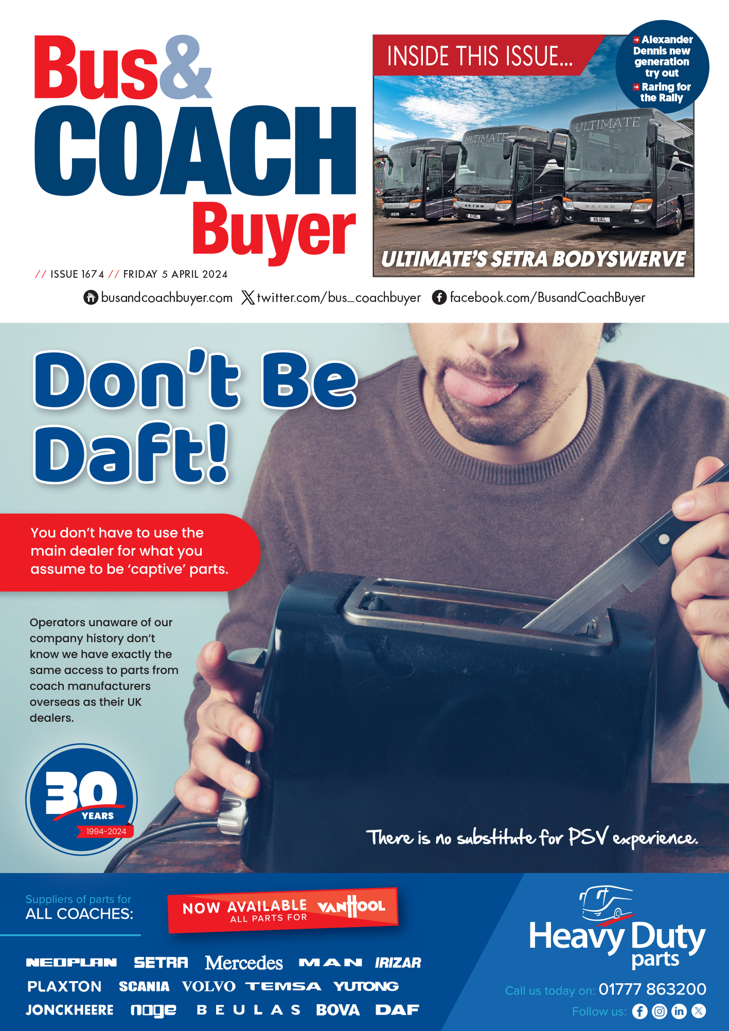 front cover image bus and coach buyer 05 April 2024