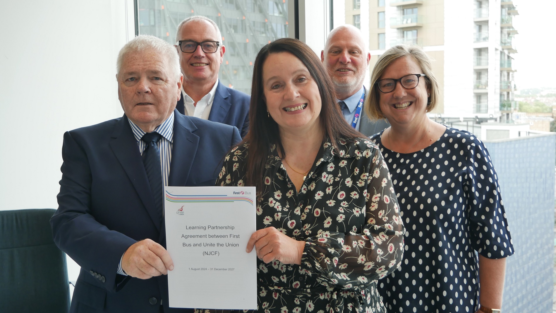 First and Unite sign frontline staff agreement