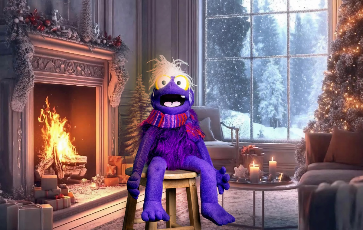 Grant Palmer encouraging bus use in Christmas advert